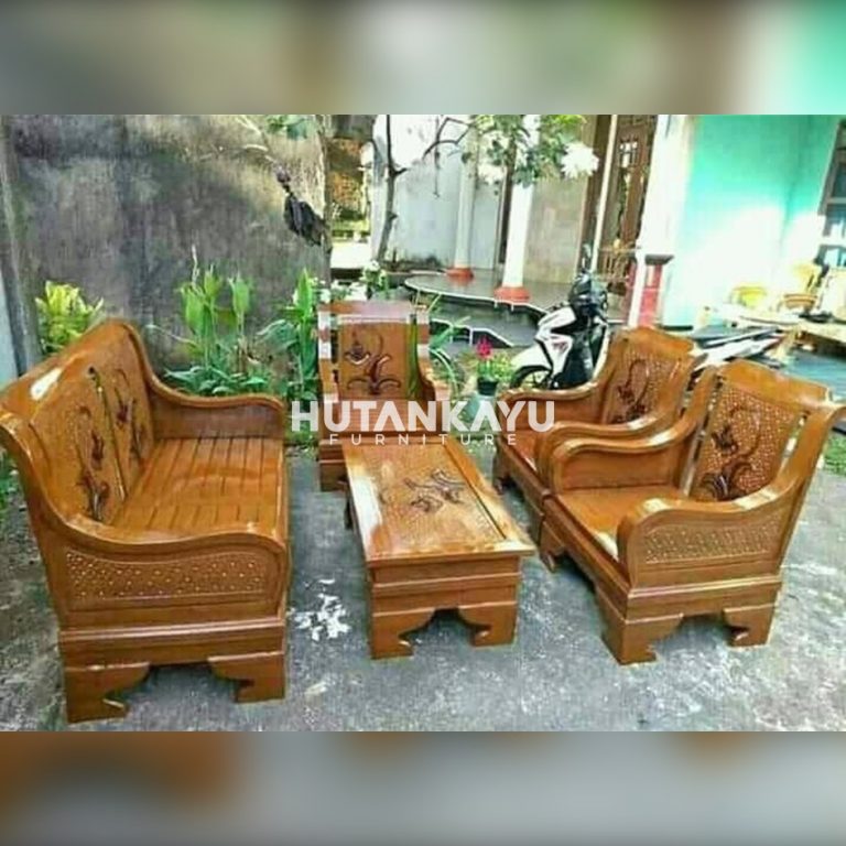 Kursi Tamu Ukir Cakara Hutankayu Furniture Mebel Jati Jepara